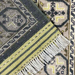 アフガンラグ グリーン 緑 玄関マット