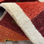 ペルシャ絨毯 ギャッベ 細長 51x145cm 手織り絨毯