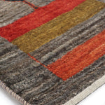 ギャッベ  ペルシャ絨毯 ランナー グレー