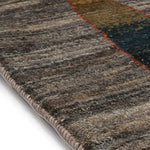 ギャッベ  ペルシャ絨毯 ランナー グレー