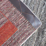 ギャッベ  ペルシャ絨毯 ランナー グレー