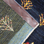 ギャッベ  ペルシャ絨毯 廊下敷き 青