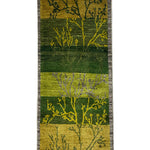 ギャッベ  ペルシャ絨毯 廊下敷き 黄緑