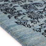 青 ラグ ギャッベ ペルシャ絨毯 モダン