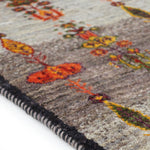 ギャッベ ペルシャ絨毯 草花