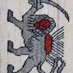 ギャッベ ペルシャ絨毯 ライオン