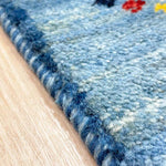 ギャッベ ペルシャ絨毯 青&水色