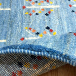 ギャッベ ペルシャ絨毯 青&水色