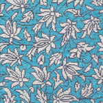 ペルシャ絨毯 クム シルク 玄関マット 水色 (ブルー)