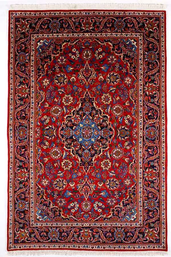 ペルシャ絨毯　カシャーン産　ウール　約140cm x 219cm