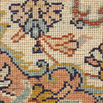 カシミールシルク絨毯 - 温かく落ち着いたヴィンテージデザイン