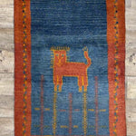 ギャッベ ライオン ペルシャ絨毯