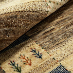 ギャッベ ペルシャ絨毯 アイボリー