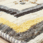 ペルシャ絨毯 ギャッベ 60x93cm 玄関マット 白 ナチュラル 生命の樹