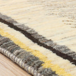 ペルシャ絨毯 ギャッベ 60x93cm 玄関マット 白 ナチュラル 生命の樹