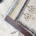 ペルシャ絨毯 ギャッベ 60x93cm 玄関マット 白 ナチュラル 生命の樹