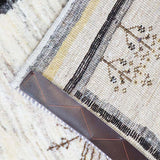 ペルシャ絨毯 ギャッベ 60x93cm 玄関マット 白 ナチュラル 生命の樹