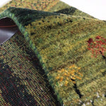 ペルシャギャッベ カシュクリ グリーン 緑 玄関マット