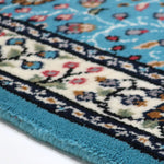 トルコ絨毯 廊下敷き ランナー 青 ブルー