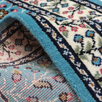 トルコ絨毯 廊下敷き ランナー 青 ブルー