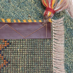 ペルシャ絨毯 ギャッベ 緑 グリーン