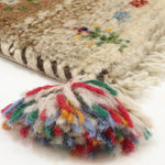 ペルシャ絨毯 ギャッベ 玄関マット ベージュ