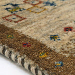 ペルシャ絨毯 ギャッベ 玄関マット ベージュ