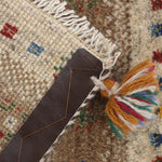 ペルシャ絨毯 ギャッベ 玄関マット ベージュ