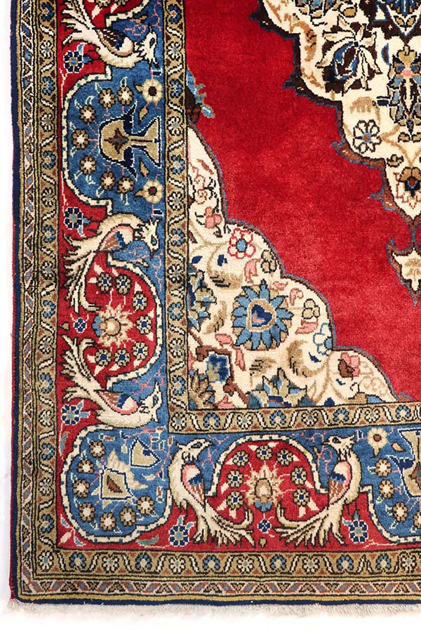 ペルシャ絨毯 カシャーン産(110x177cm)赤 ウール【絨毯専門店】