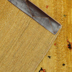 手織りペルシャ絨毯 ギャッベ ファイン 56x95cm 黄色