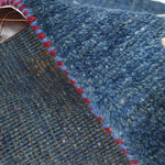 ペルシャ絨毯 ギャッベ 玄関マット ブルー 青