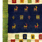 ギャッベ 玄関マット 緑