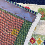 ギャッベ 玄関マット 緑