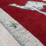 シーラーズ産の手織りペルシャ絨毯ギャッベ長いサイズ