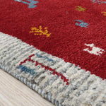 シーラーズ産の手織りペルシャ絨毯ギャッベ長いサイズ