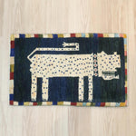 ペルシャ絨毯 ギャッベ カシュクリ 約49cm x 75cm
