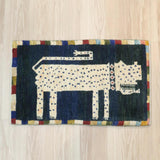 ペルシャ絨毯 ギャッベ カシュクリ 約49cm x 75cm