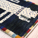 ペルシャ絨毯 ギャッベ カシュクリ 約49cm x 75cm