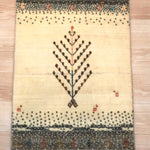 ペルシャ絨毯 ギャッベ ファイン 玄関マット