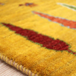 ペルシャギャッベ 黄色 玄関マット