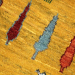 ペルシャギャッベ 黄色 玄関マット