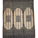 アフガンラグ 手織り絨毯 アフガニスタン 玄関マット 茶色 ブラウン