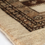 アフガニスタン絨毯 クリーム色