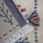 ペルシャ絨毯 ギャッベ ベージュ 玄関マット