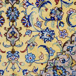 ペルシャ絨毯 黄色 玄関マット シルク