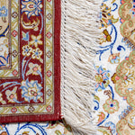 ペルシャ絨毯 玄関マット シルク クム産