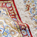 ペルシャ絨毯 玄関マット シルク クム産