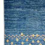 青 ラグ アフガニスタン絨毯