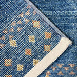 青 ラグ アフガニスタン絨毯