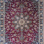 ペルシャ絨毯 シルク 玄関マット クム産